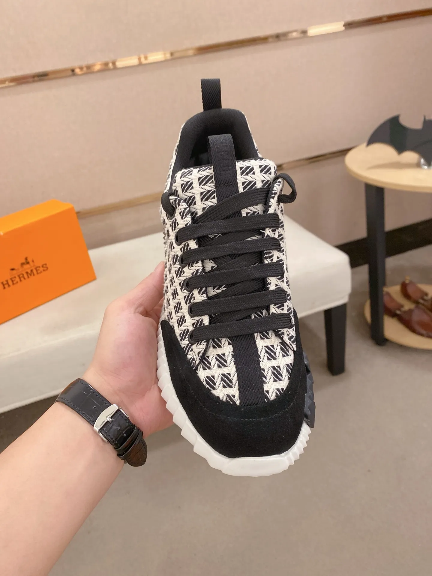 Men's clothing and shoes💰: 420💰《HERMES》【Classic Original Version】Hermès; Top 🔝 Purchasing Agency 🔍🔍Latest 🇺🇸Sold simultaneously at counters, original imported from Italy ▲▲Cow leather▲ ▲Exquisite workmanship (Italian 🇮🇹imported water-dyed 🐂cowhide lining) sole: original sole provided by the original factory, ⚠️exclusive double-layer activity·TPR·rubber·combined molded outsole; Code number: 38-44